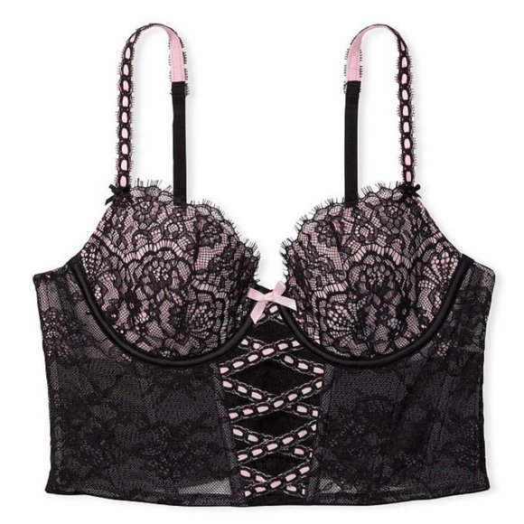VS Lace-Up Corset Bra Top medium DD - Picture 3 of 4